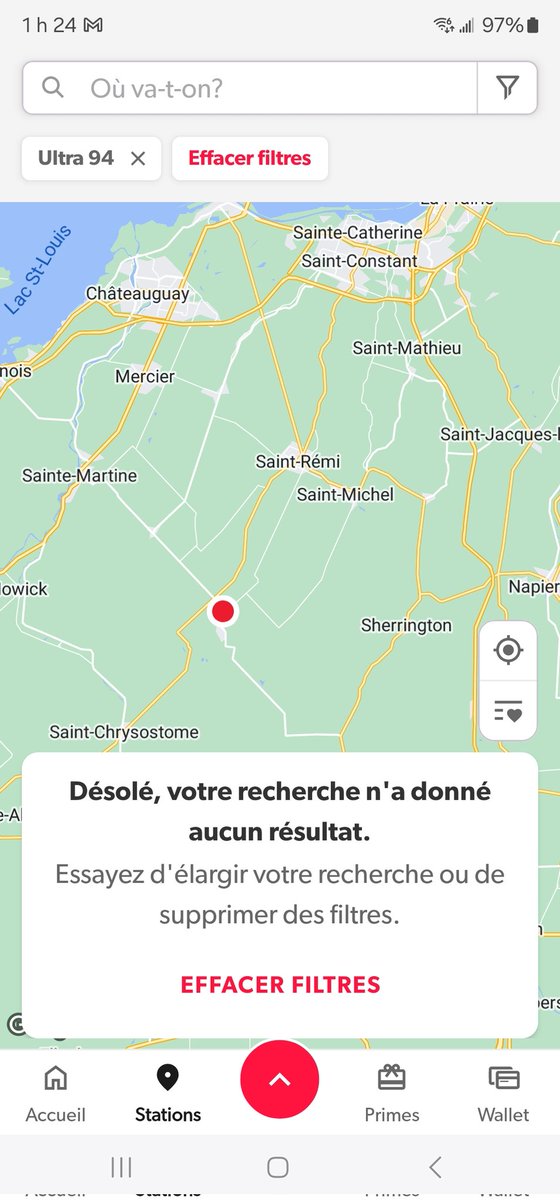 Bravo <a href="/petrocanada/">Petro-Canada</a> ! Votre application cellulaire (Android) est même pas capable de lister le #Ultra94 que vous offrez à 10mins de chez moi.

A quand un fix ? Parce que cetais pas mal la seule raison pourquoi j'installait votre application...

#PetrolHead #CarsLover