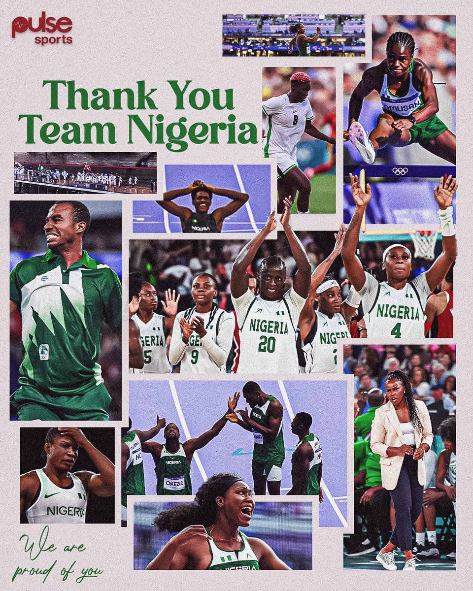 A big shoutout to all the Nigerian athletes who represented our nation at the #Paris2024 Olympics! 🇳🇬👏🏽

Thank you for giving it your all and making us proud! 💚 

#OlympicGames