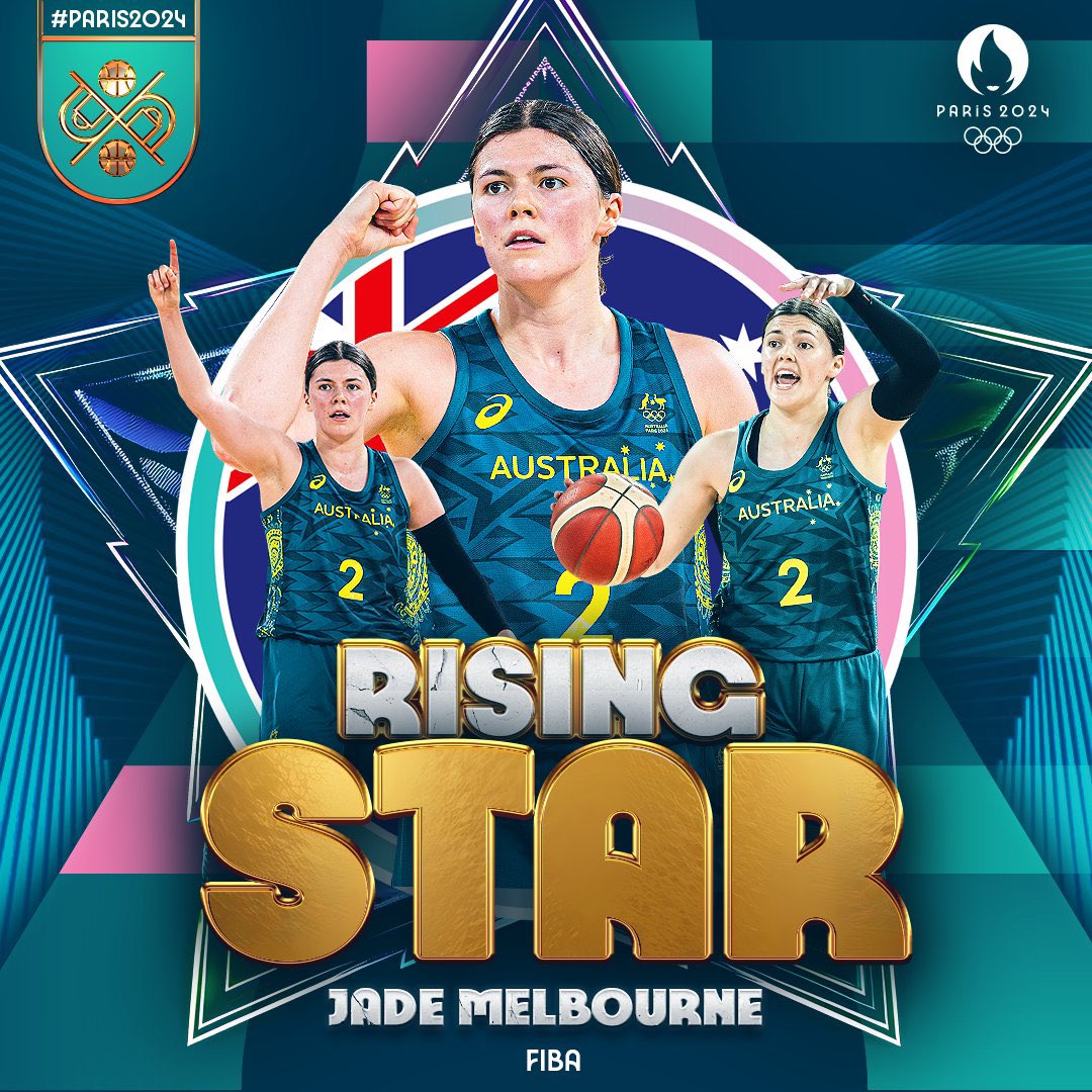 aurorahodges19's tweet image. Congratulations Opals
- Bronze medalists 
- Alanna Smith All Star 5
- Ezi Macbegor 2nd 5
- Jade Melbourne Rising Star
#GoOpals #AussieHoops #Paris2024