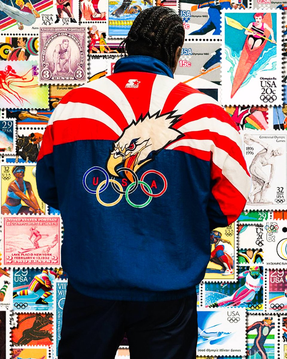 Starter's tweet photo. Stars, Stripes, and Pure Gold✨🇺🇸 The Paris Olympics were extraordinary. 

Every victory and shattered record, Team USA embodied excellence. 🥇

Their 40 gold medals prove the power of pushing limits. 🚀🔥 Congrats to our Olympians, the true champions!  #TeamUSA #StarterOfficial https://t.co/MLsBJPh3GT