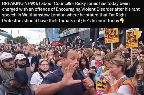 StanVoWales's tweet photo. His case will be heard in September - what happened to this "fast-tracking" all protesters inciting violence disorder?
 I understand he's also coincidentally been given the judge who released 'paraglider girls' without punishment. 
#TwoTierKeir You talk BOLLOX
#TwoTierPolicing Incitement to Murder
#TwoTierJustice Blind Justice MY ARSE.
https://t.co/uJKpitRjbV