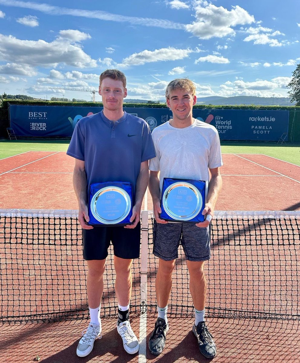 BritishTennisUp's tweet photo. Massive congratulations to Ben Jones🇬🇧 who won his first ever pro singles title at M15 Dublin🇮🇪 this week👏🏼

He also won the doubles title there too with Josh Charlton🇦🇺👏🏼

Brilliant work @benpjones98 the perfect week🙌🏼 https://t.co/lxgbioVbgl