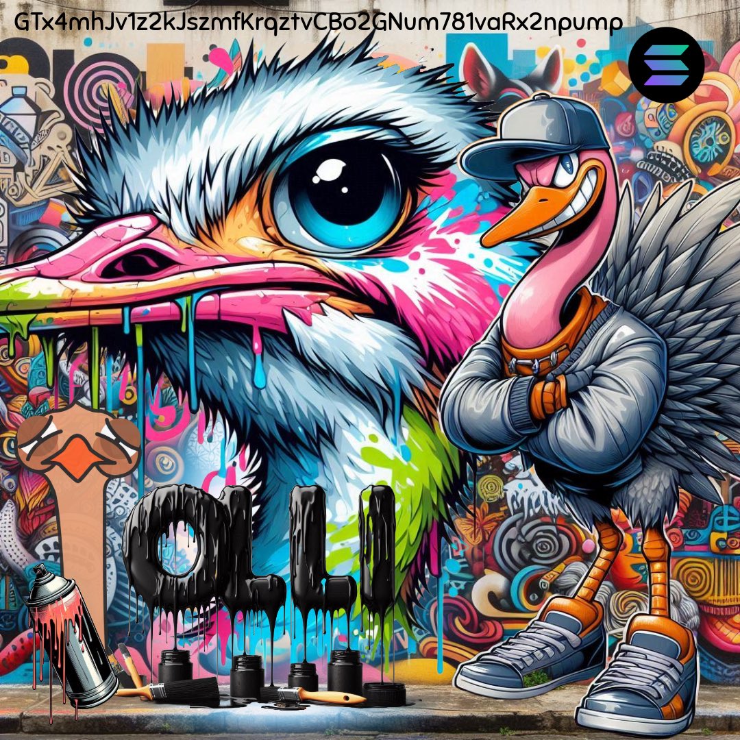$OLLI likes to let loose on the weekends, go outside and touch/smoke some grass, spend time with family or an ostrich at the park.  Olli is here for the long run, prepare accordingly anon.  
#theBIRDisTHEword #ostrichSEASON #next100x 
Ca: