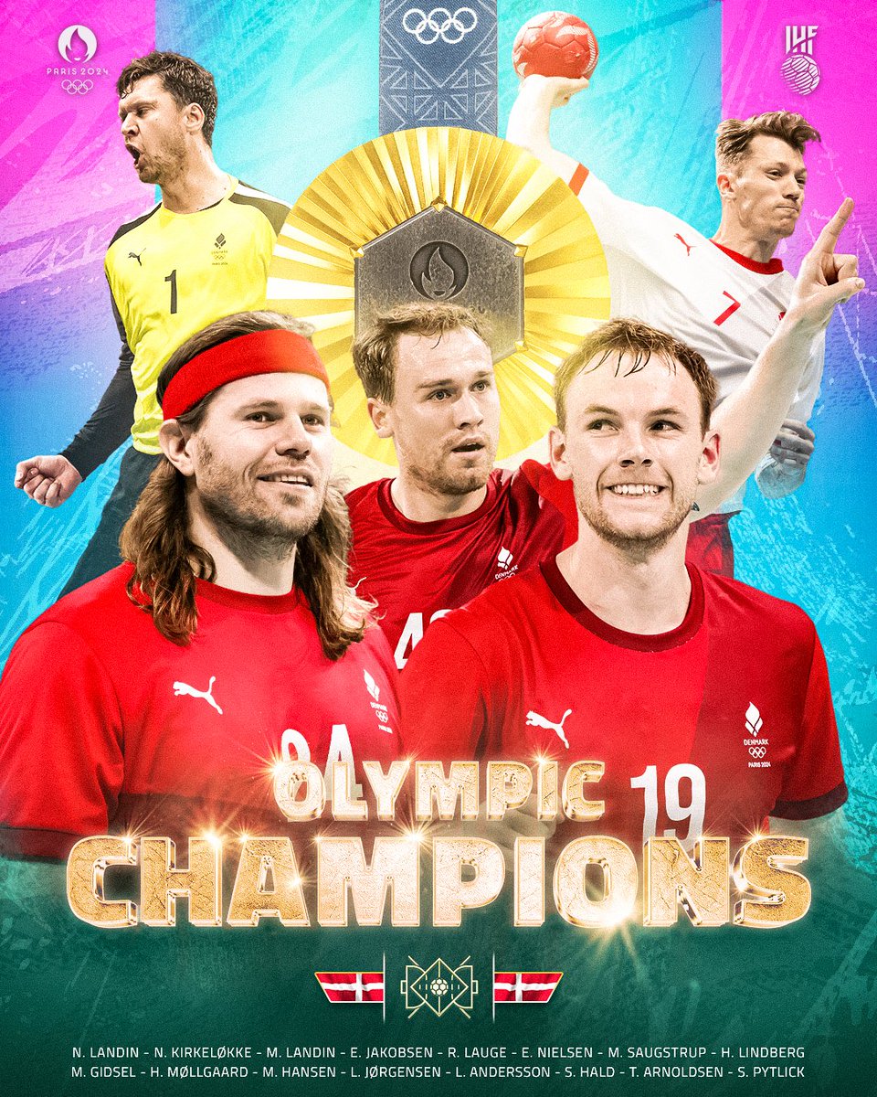The Paris 2024 Olympic Games men's #handball champions 🇩🇰🔥