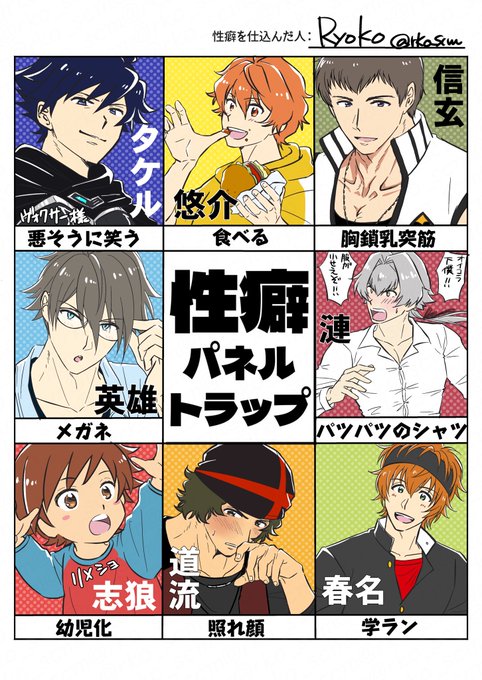 大変遅くなりました!!性癖パネルです!! 