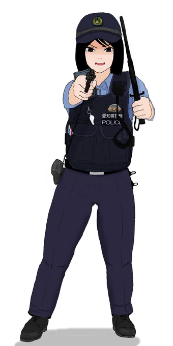 銃持たせるとカッコイイね私は銃はあまり関心ないから描かないがいい経験になった 