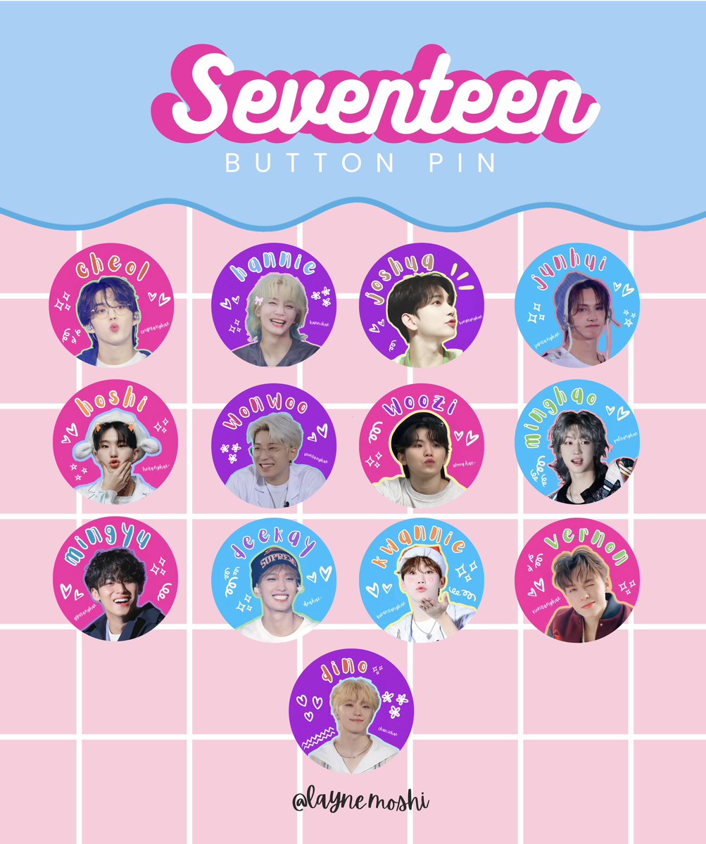 laynemoshi's tweet photo. 🎀🌸🌷 #bentablesniLayne
wts lfb svt

Seventeen Button Pins🎀🎀

https://t.co/OJ516K8bRK
- available all members
- glitter or glossy finish
- COD is available https://t.co/gQPct1fTTP