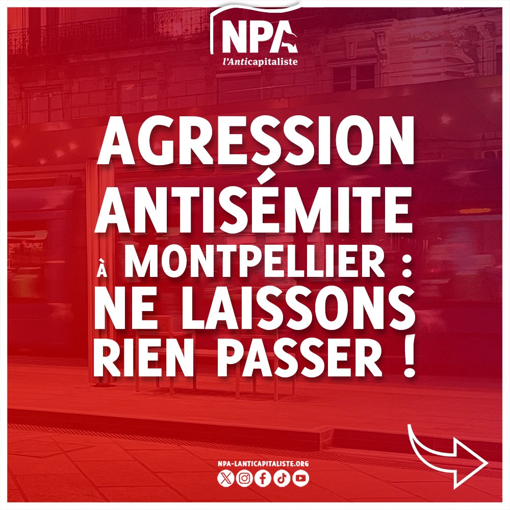 Agression antisémite à Montpellier : Ne laissons rien passer !