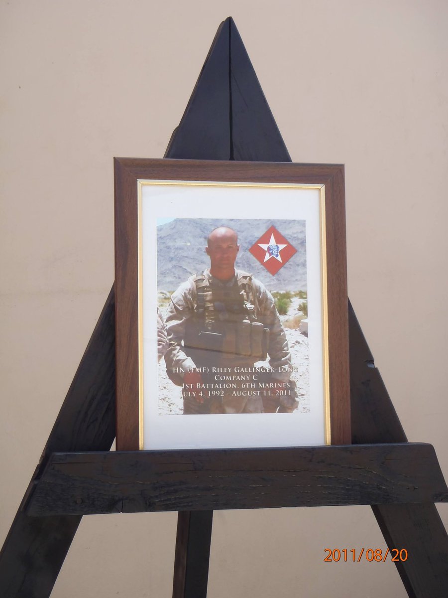 KBodisch's tweet photo. 13 years have passed since Charlie Company (Cold Steel) deployed to northern Marjah (OEF). HN Riley Gallingerlong was shot and killed on Aug 11, 2011. Riley, born Jul 4, 1992 was 19 when killed. I think most of America has forgotten these brave heroes. #RememberTheFallen #16Hard https://t.co/uyQMCu2qVB