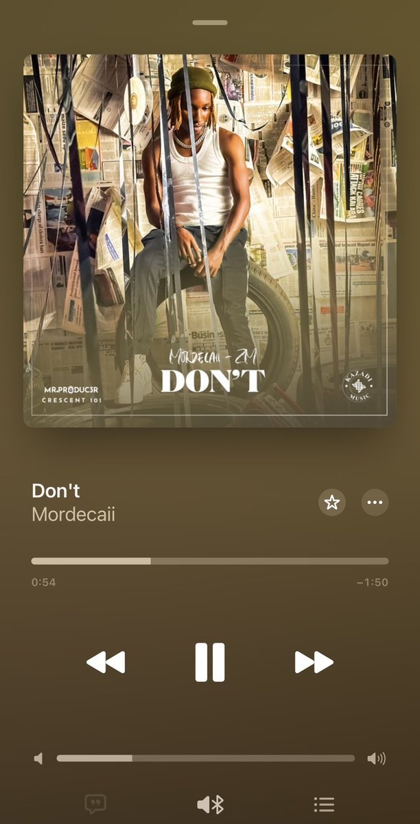 Tiso_sweet's tweet photo. @MordecaiiZm ‘s “Don’t” made it to this weeks Chill Mix on Apple Music. 🎶 https://t.co/I7xAp3i6S7