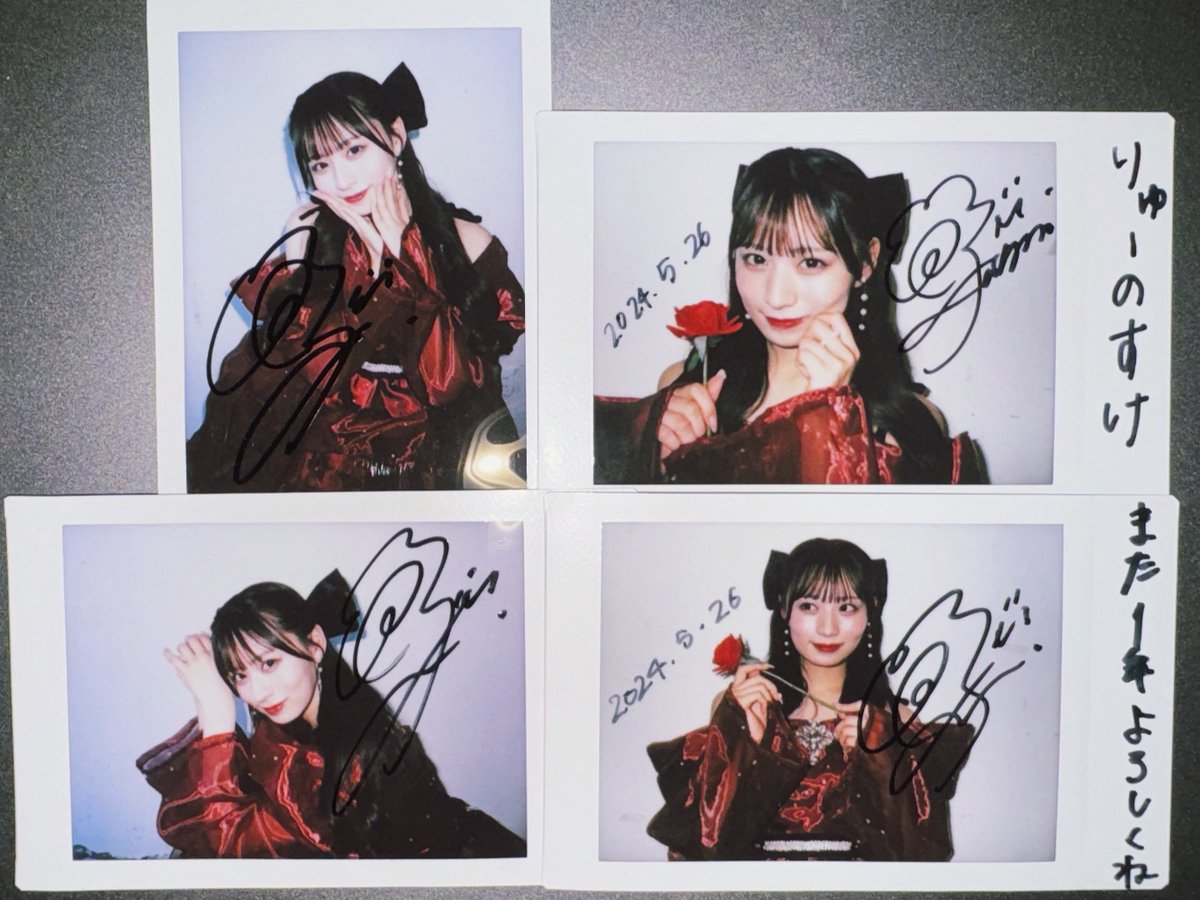 立花生誕チェキ達やっと受け取れて、あまりの可愛さと蘇ってくる生誕の