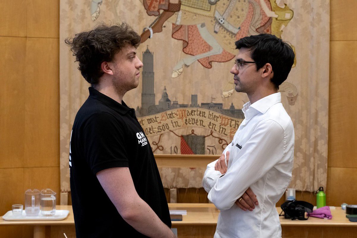 HansMokeNiemann's tweet photo. Final score 24-18
Respect to Anish for his fighting spirit.
Hans Niemann against the World continues in London on August 14th

No more drama, only letting the chess speak for itself https://t.co/gHGmT9nqcI