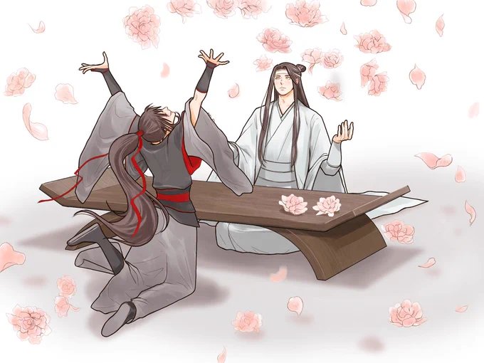 藍湛は、やっぱり花が似合うな!#魔道祖師 #MDZS 
