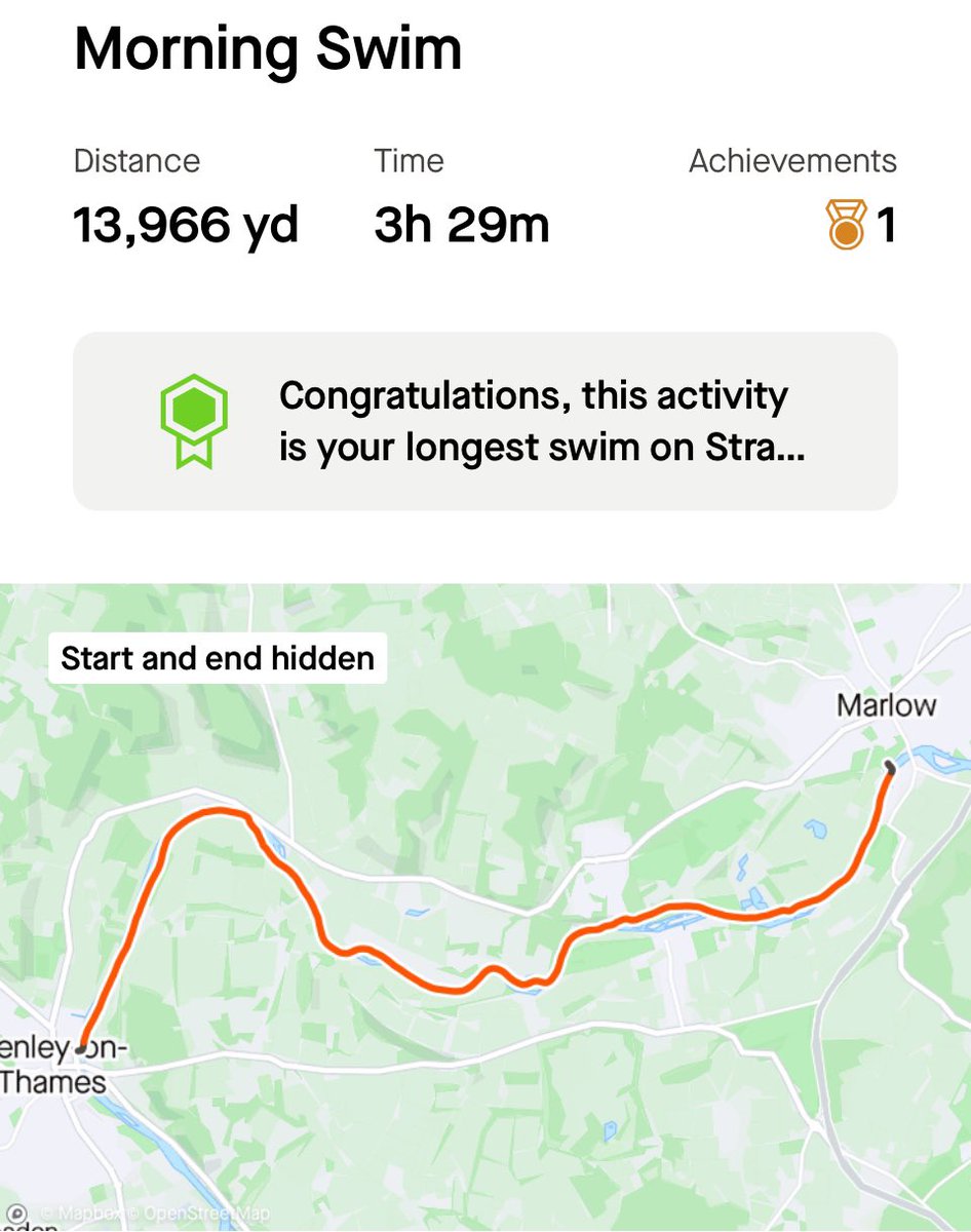 theRedun's tweet photo. @LeanderMasters my mornings work @HenleySwim #thamesmarathon https://t.co/Ld4Hu7wBrG