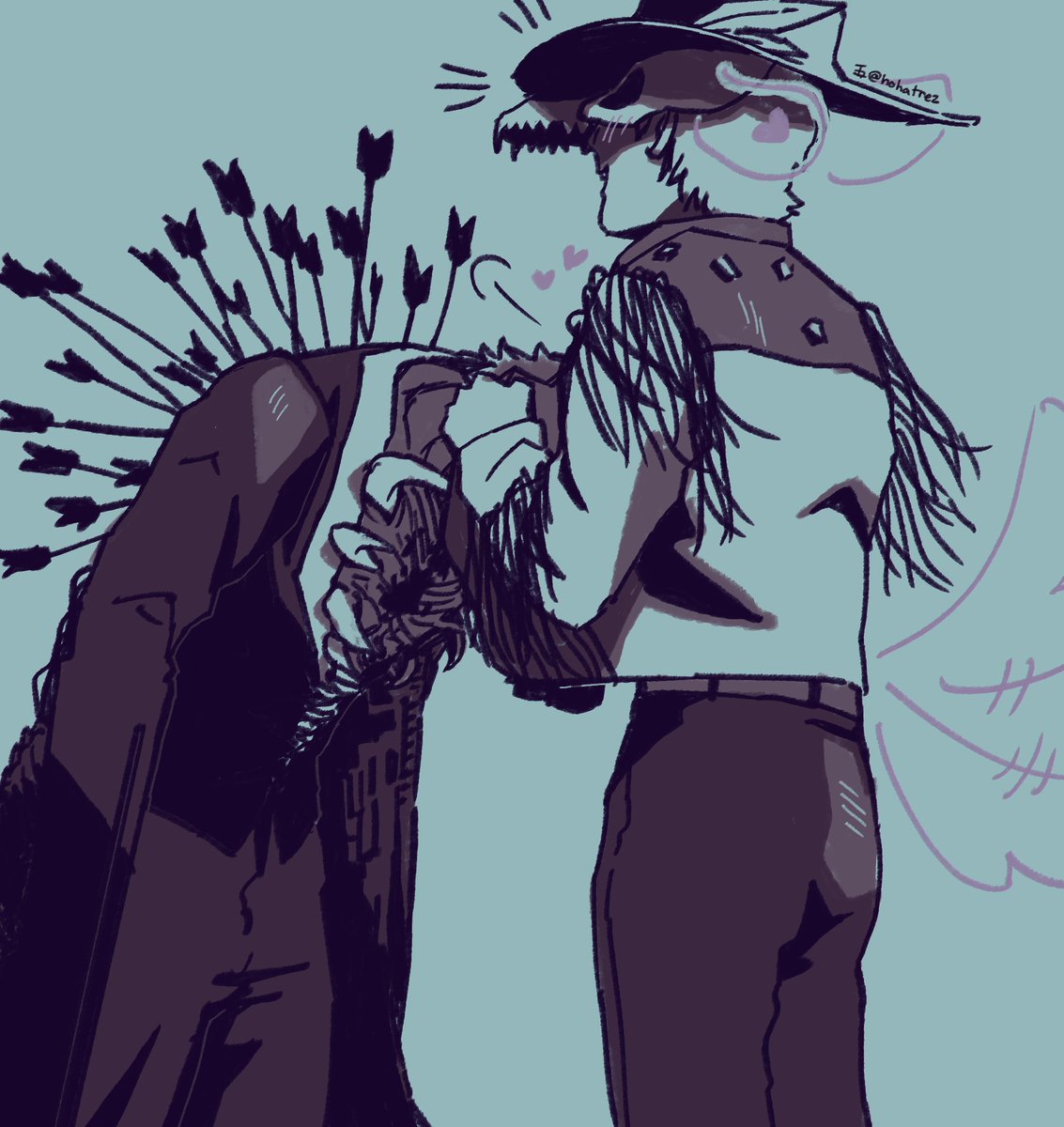 Horror!teez: How do they hug?

Right after I finished designing horror!MG, I got a little sad cuz I couldn't figure out how yungi would hug each other (very important)... I can't believe it would be yungi themselves that would answer my question of how they can do still do it 🥹