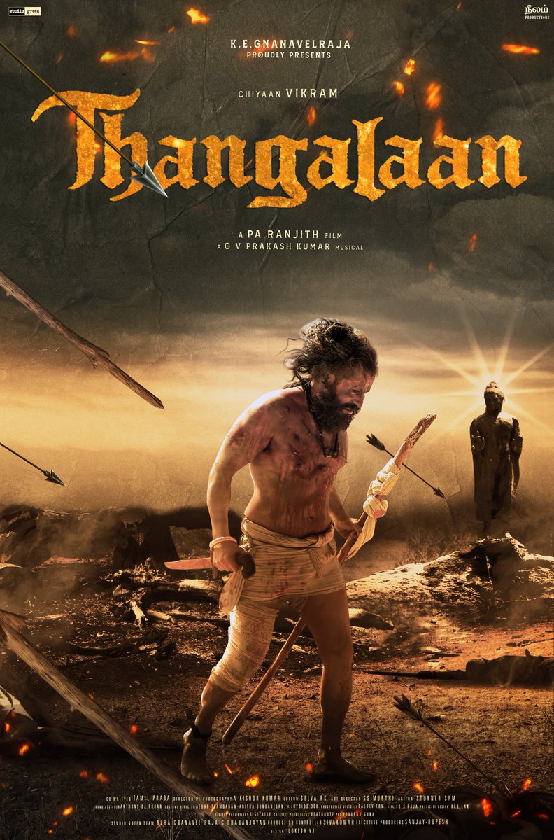 Simple Poster Work for #Thangalaan !💛✨ 

<a href="/chiyaan/">Vikram</a> <a href="/beemji/">pa.ranjith</a> <a href="/gvprakash/">G.V.Prakash Kumar</a> <a href="/Thangalaan/">Thangalaan</a>  <a href="/officialneelam/">Neelam Productions</a> <a href="/StudioGreen2/">Studio Green</a> <a href="/parvatweets/">Parvathy Thiruvothu</a> <a href="/kabilanchelliah/">Sivam C Kabilan</a> <a href="/MalavikaM_/">Malavika Mohanan</a> <a href="/NehaGnanavel/">neha nehu:)</a>  <a href="/chiyaanCVF/">Chiyaan Vikram Fans</a> 

#ThangalaanFromAug15 #ChiyaanVikram
