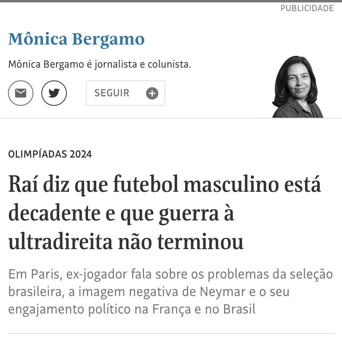 YviCarneiro's tweet photo. O Raí não passa frio, porque está sempre coberto de razão! https://t.co/qkylyqcree