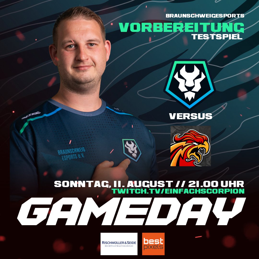 Braunschweig eSports e.V. (@loewenesports) on Twitter photo GAMEDAY! Mit unserem neuformierten CS2-Team treffen wir heute auf unsere Freunde von <a href="/brokenphoenix/">gathz ferrer</a> . Das Team konnte die Training Grunds #1 ohne eine Niederlage gewinnen. Für uns ist das eine wichtige Standortbestimmung... #braunschweig #esports #cs2 GAMEDAY! Mit unserem neuformierten CS2-Team treffen wir heute auf unsere Freunde von <a href="/brokenphoenix/">gathz ferrer</a> . Das Team konnte die Training Grunds #1 ohne eine Niederlage gewinnen. Für uns ist das eine wichtige Standortbestimmung... #braunschweig #esports #cs2