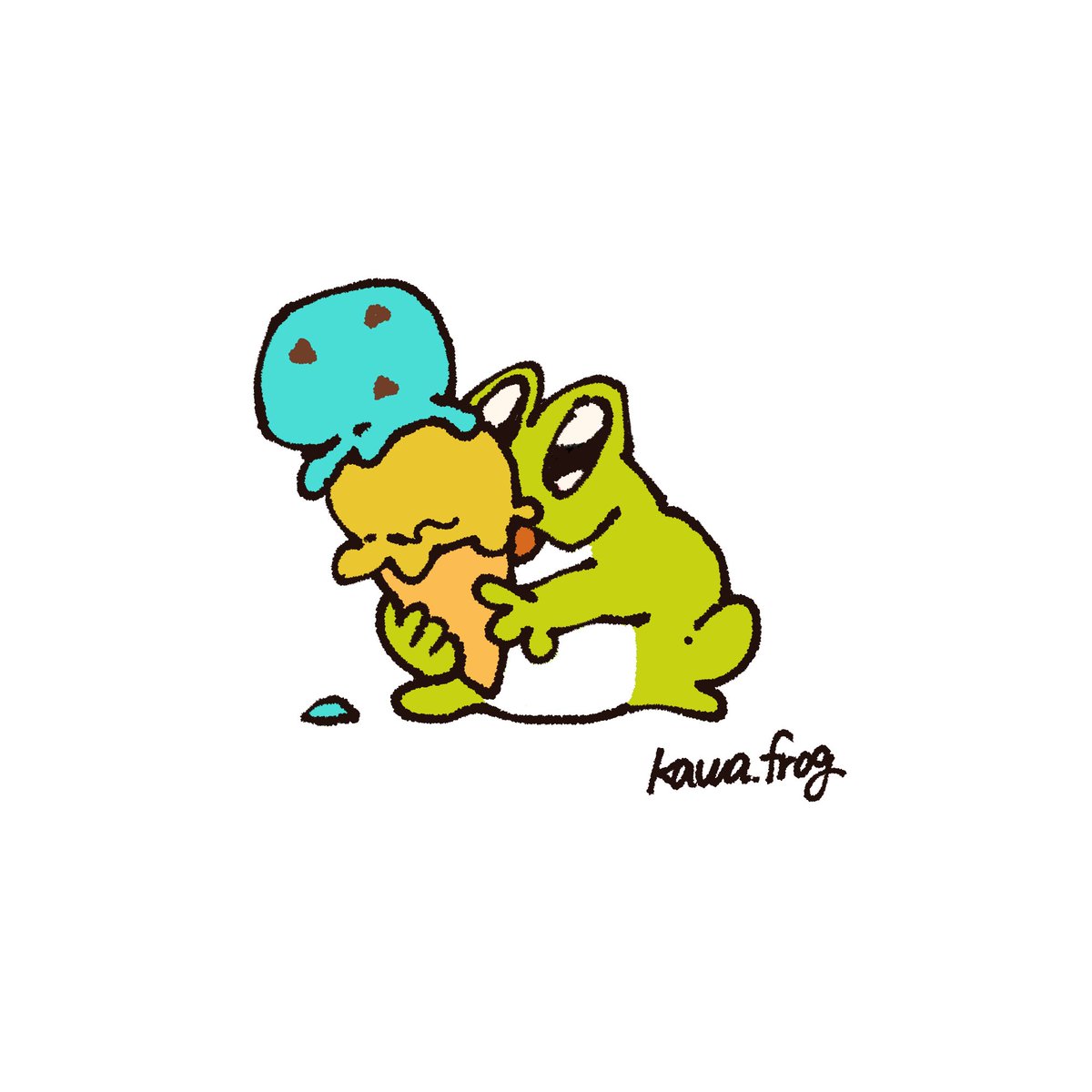 kawa_frog2's tweet photo. 💚Happy Frog💚 https://t.co/KNtIFZ1yIz