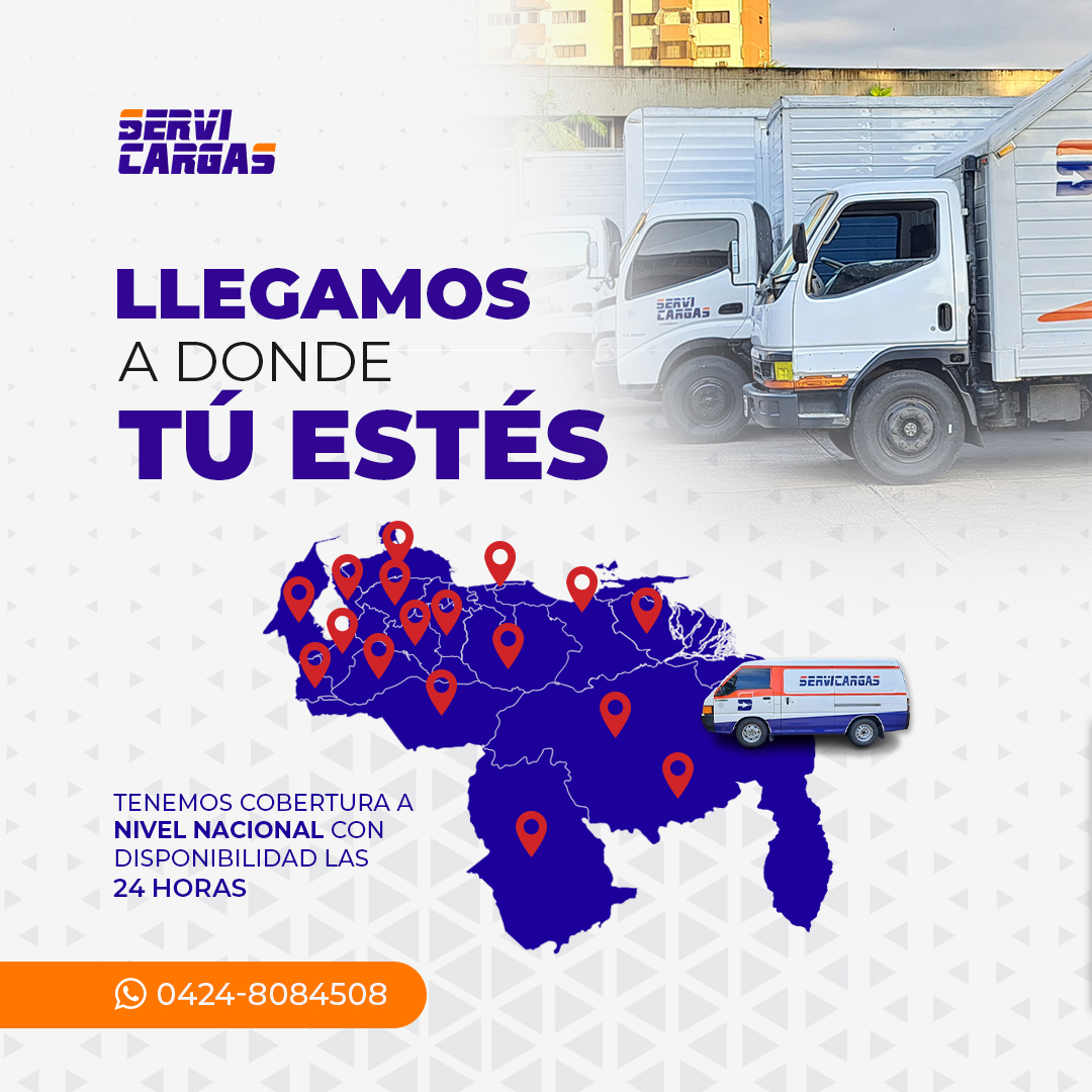 Servicargas_'s tweet photo. 🚚✨ ¡Llegamos a donde estés, sin importar la #distancia!

Desde nuestro centro de operaciones en #Caracas y todo el #Oriente, cubrimos envíos al resto del país con la máxima #eficiencia. https://t.co/Hh1KV3oCIr