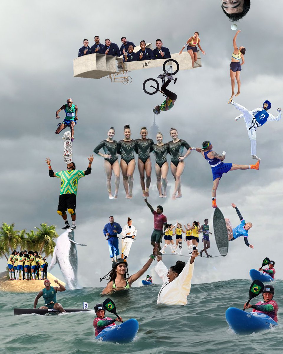 A imagem mais verdadeira da internet está concluída! ✅

#Paris2024 ficará marcada em nossos corações! 💚💛

#TimeBrasil