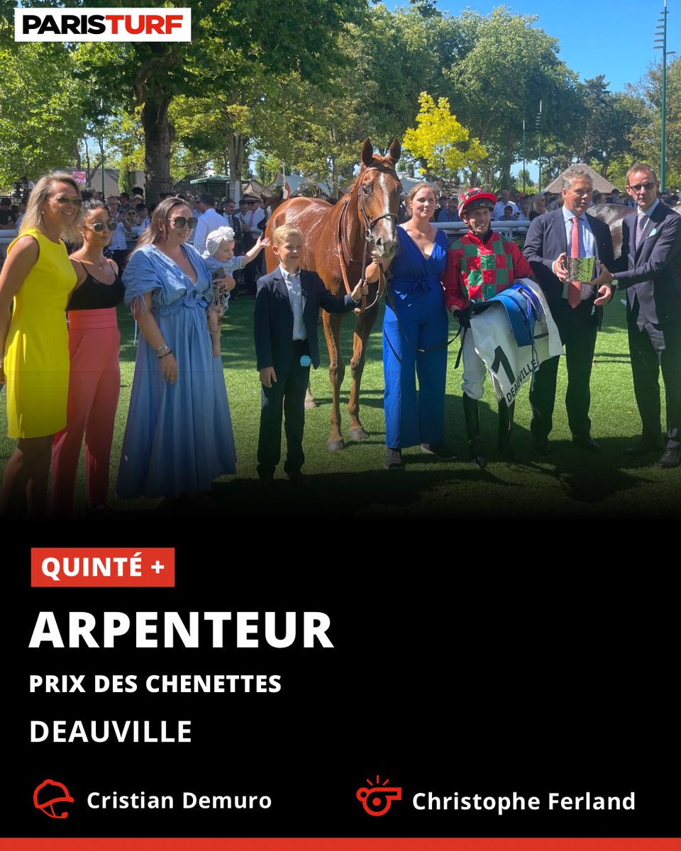 Paris_Turf's tweet photo. ARPENTEUR s’impose dans le Quinté+ du jour 🏆 @teamchferland 
🏁 1-7-14-10-3 https://t.co/6ensAnUyZ9