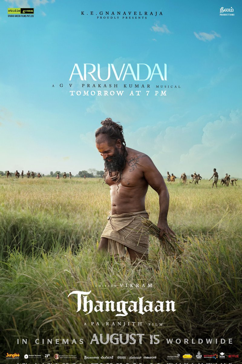 gvprakash's tweet photo. 3rd single #thangalaan tomm https://t.co/AcarSM8jx4