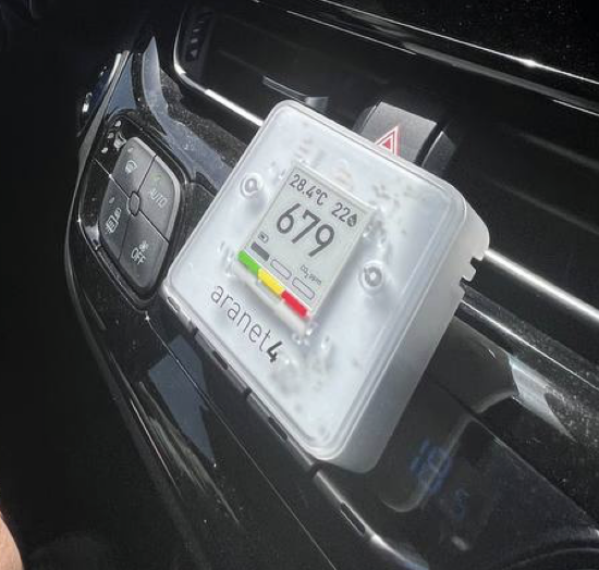 🚙 Driving long distances in a car is very tiring.

🥱 I felt sleepy and I constantly want some coffee/Red Bull.

🤢 I discovered that CO2 level was 9,100 ppm (fresh air is ~420 ppm).

👨‍👩‍👧‍👦 4 people in the car = 4x higher CO2.

😫 Using AC with closed window didn't help.

💨 So, I