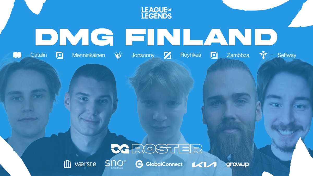 DMG Fin Ready for FPL! <a href="/FinnHouseLoL/">Finnhouse</a> 

Top: Menninkäinen
Jgl: <a href="/JonsonnyLol/">Joni Lyömilä</a>
Mid: <a href="/royhkeaxd/">Röyhkeä</a>
Adc: <a href="/zambbza/">Zambbza</a> 
Sup: <a href="/Selfwaylol/">Jere / Selfway</a> 
Coach: <a href="/LeorintCatalin/">Catalin ''Wolf'' Leorint</a>