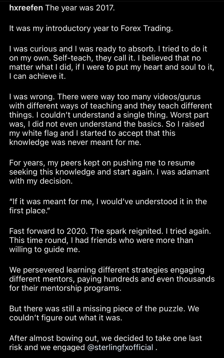 Hxreefen's tweet photo. If you’re someone who is struggling to learn the basics of forex trading, hit me up on tele - at IzzSierra. https://t.co/Gqm4e6RiSd