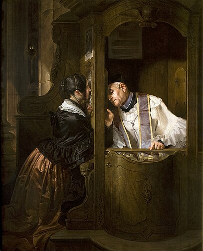 April_Shorty_'s tweet photo. When the #pope offered to #Absolve #Clare of #Assisi from her rigorous vow of poverty, she answered,
“Absolve me from my sins, Holy Father, but not from my wish to follow Christ.”
🖼️The Confession, Giuseppe Molteni, 1838
#Quote #Art #Artwork #Confessions #Painting #OilPainting #Fondazione #FondazioneCariplo