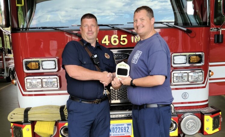 Kevin1Good's tweet photo. Congratulations Captain Erik Morgan!  Shoutout to him on his first shift in his new position with @FortBelvoirFES ! @Fort_Belvoir @MDW_USARMY https://t.co/OYIZOYYk5b
