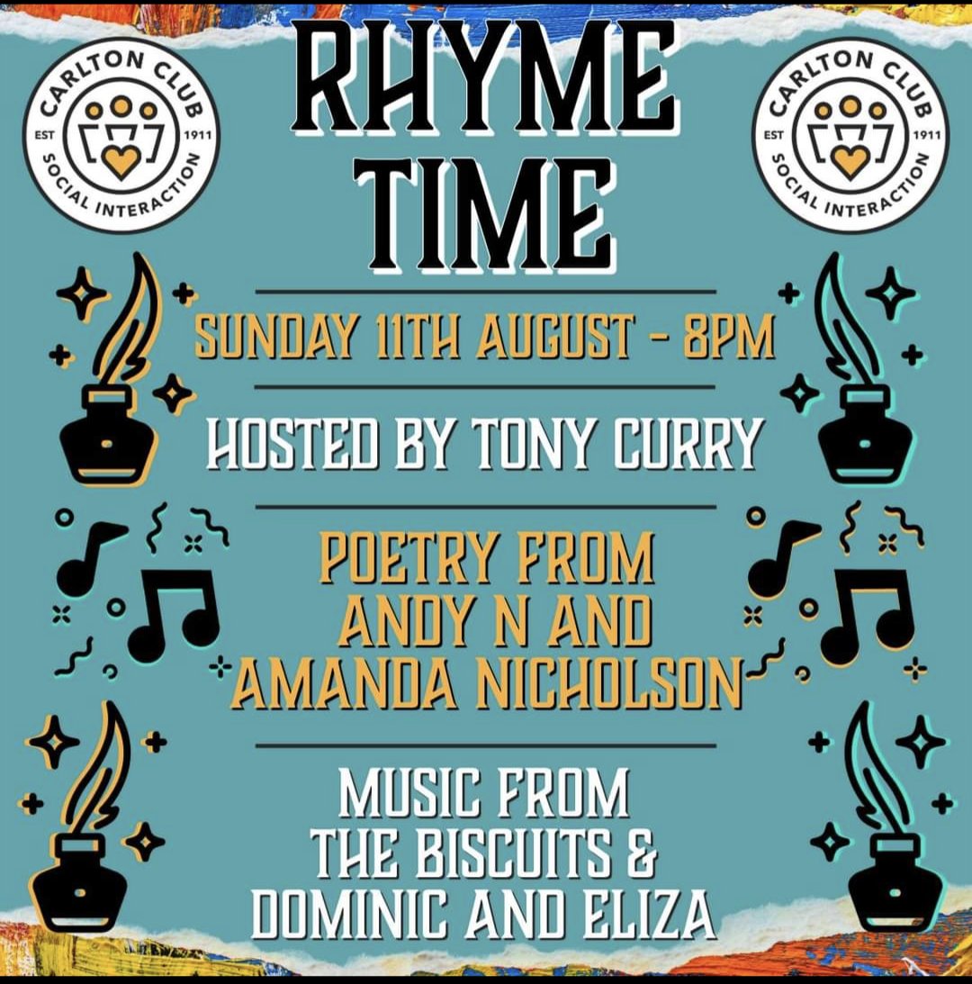 I'm doing this with some friends tonight if you're looking for some entertainment in south Manchester 

It's a free poetry and music night starting at 8pm👍🫡