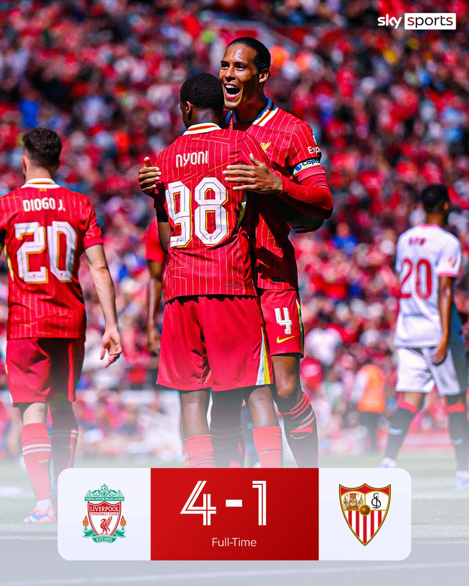 SkySportsPL's tweet image. A comprehensive pre-season win at Anfield for Liverpool 🔥