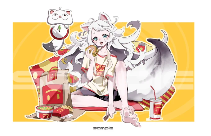 【work】ふわゎちわさんの「スマイルあげない」歌ってみたのイラストを担当いたしました!おなかのすくとっても可愛い動画になっておりますちゎさん、1周年おめでとうございます! 