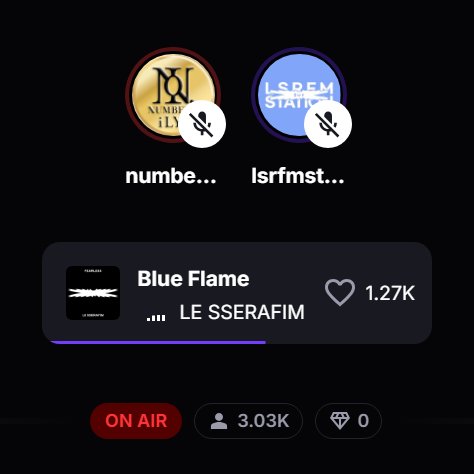3.03K listeners! 🎉
stationhead.com/numberiradio 

#Number_ixLE_SSERAFIM