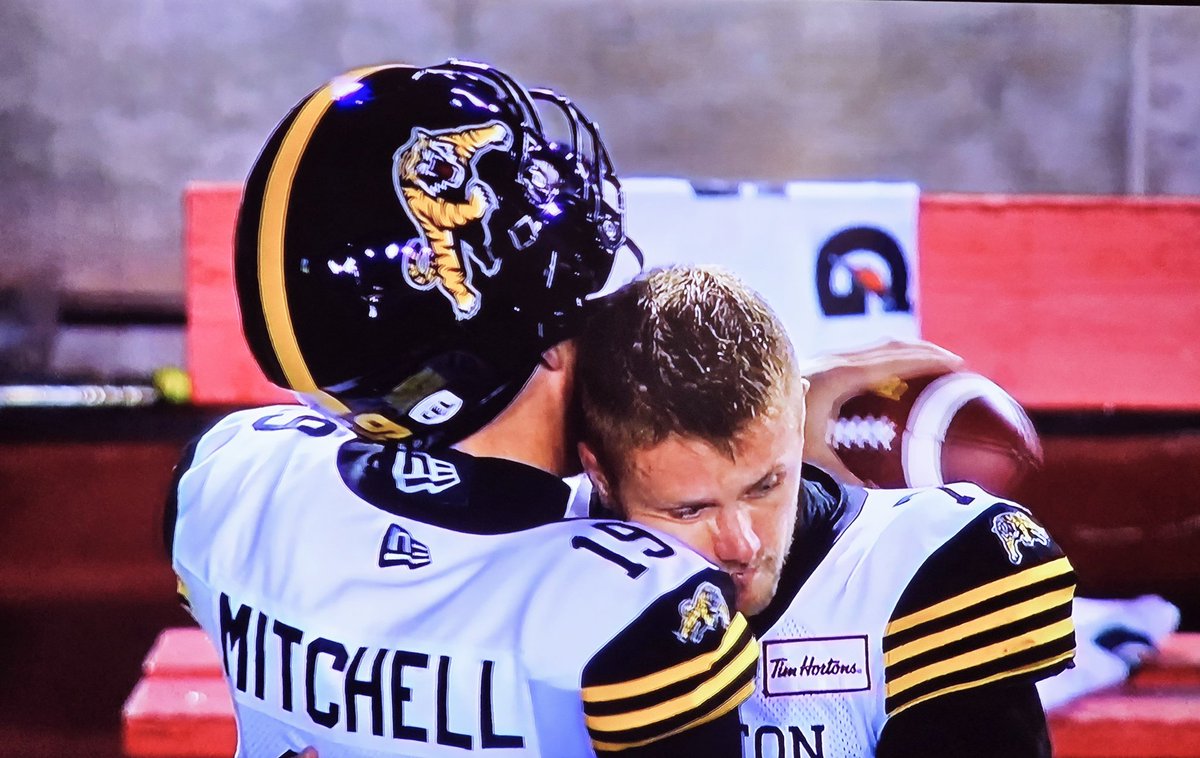 Based on the post game comments of head coach Scott Milanovich, the Tiger-Cats QB torch has been passed from Bo Levi Mitchell to Taylor Powell.