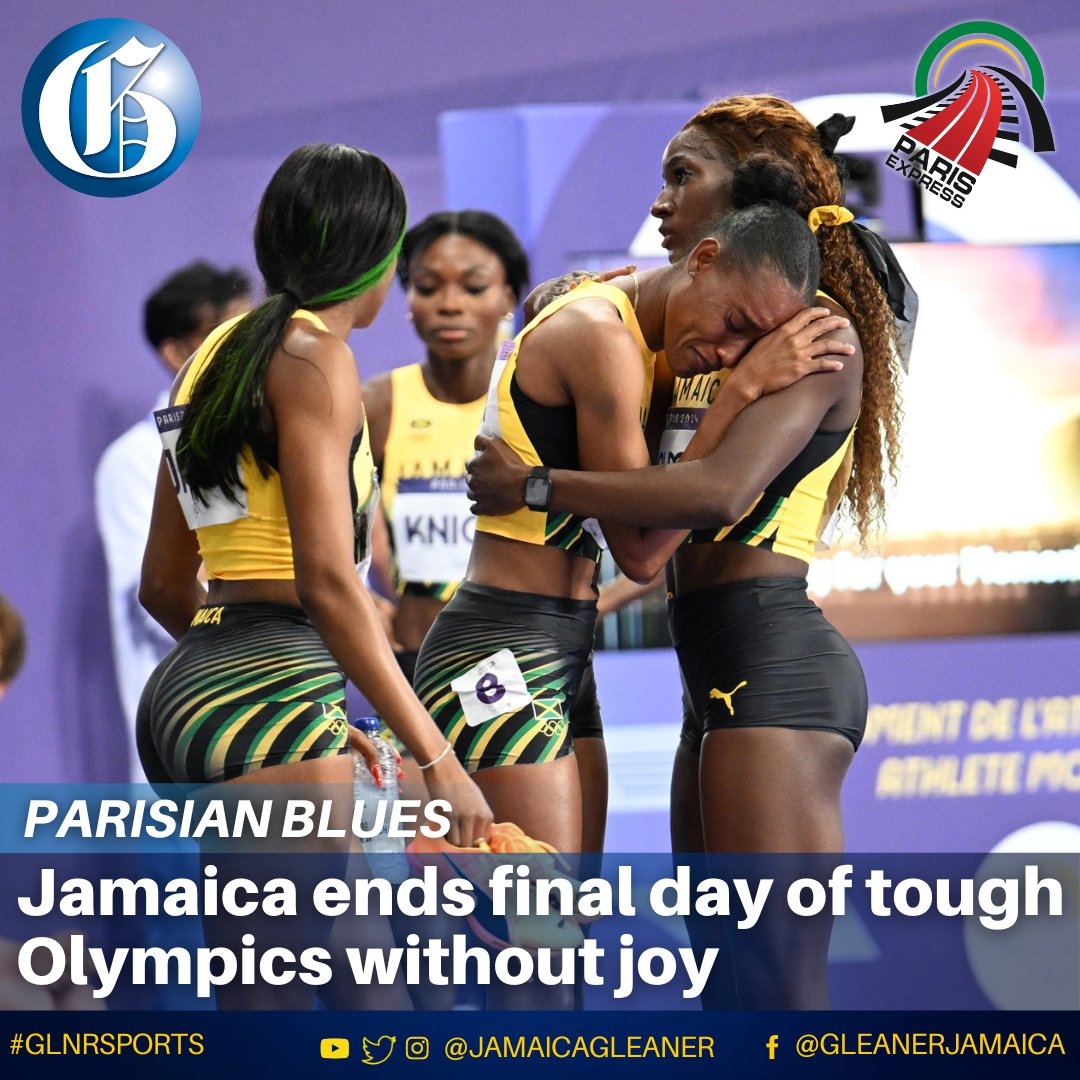 JamaicaGleaner's tweet photo. Jamaica's Paris Olympic campaign ended in frustration and disappointment yesterday at the Stade de France, with no additions to the six medals the country had accumulated headed into the competition’s final day.
Read more: https://t.co/7eIeycoMhr #GLNRSports #ParisExpress https://t.co/LKM5vlqr5K