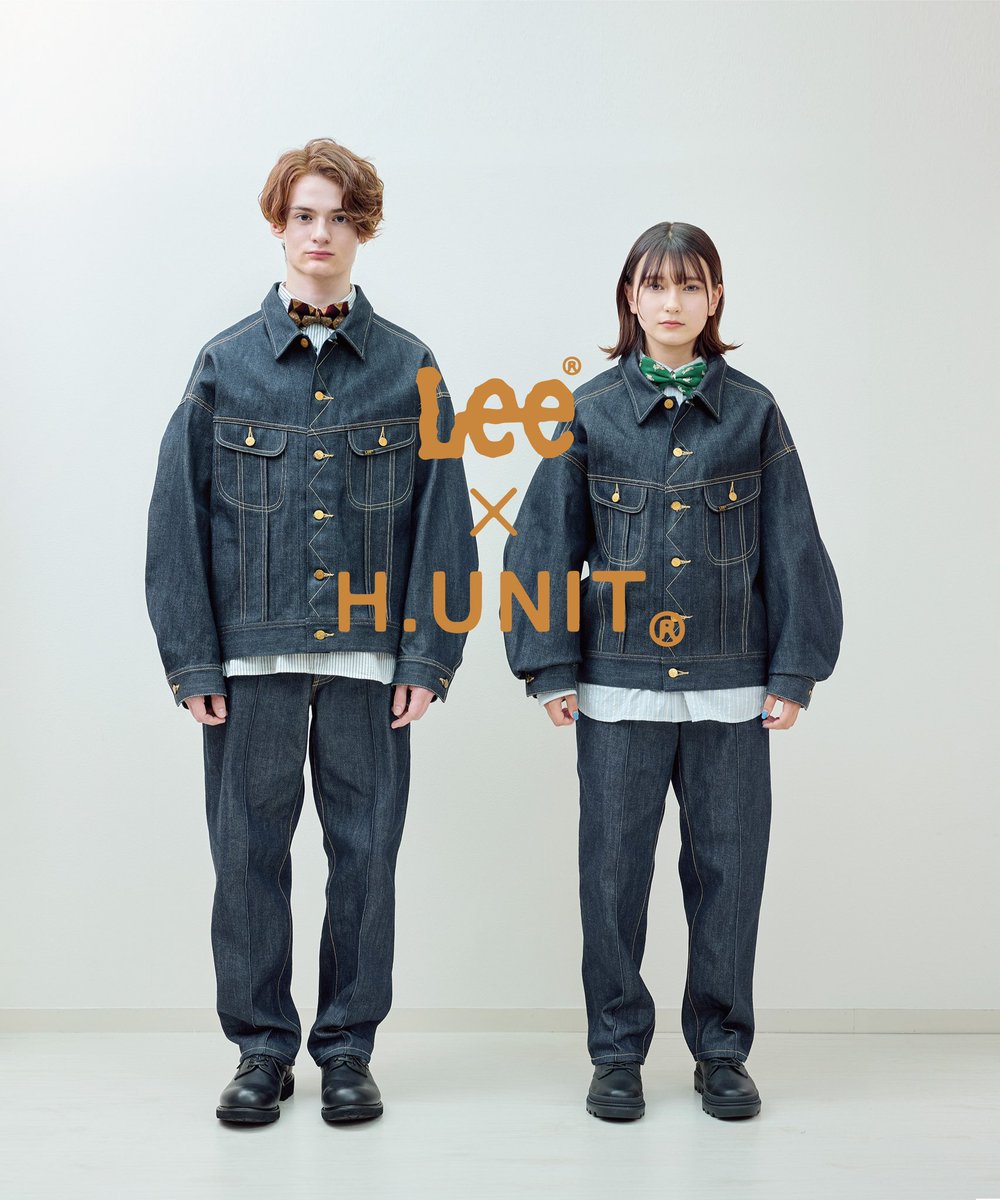 HUNIT72's tweet photo. 【先行予約受付！2024年9月リリース】
Lee×H.UNIT コラボアイテム発売決定！

待望のLee×H.UNITのコラボレーションが実現いたしました。
リリースは9月上旬から中旬！

詳しくはこちらをご覧ください。
https://t.co/4fUwXRXZU5

#HUNIT
#エイチユニット
#Lee https://t.co/Jbje0QSFiA