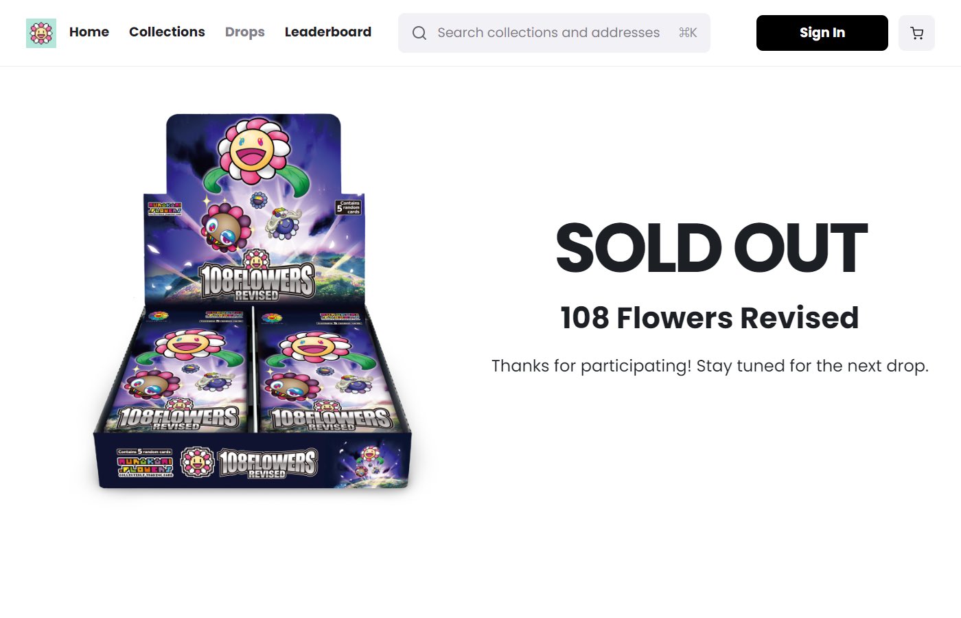 サイン入り】MMMK Bro.もののけ京都108フラワーズ Murakami.Flowers