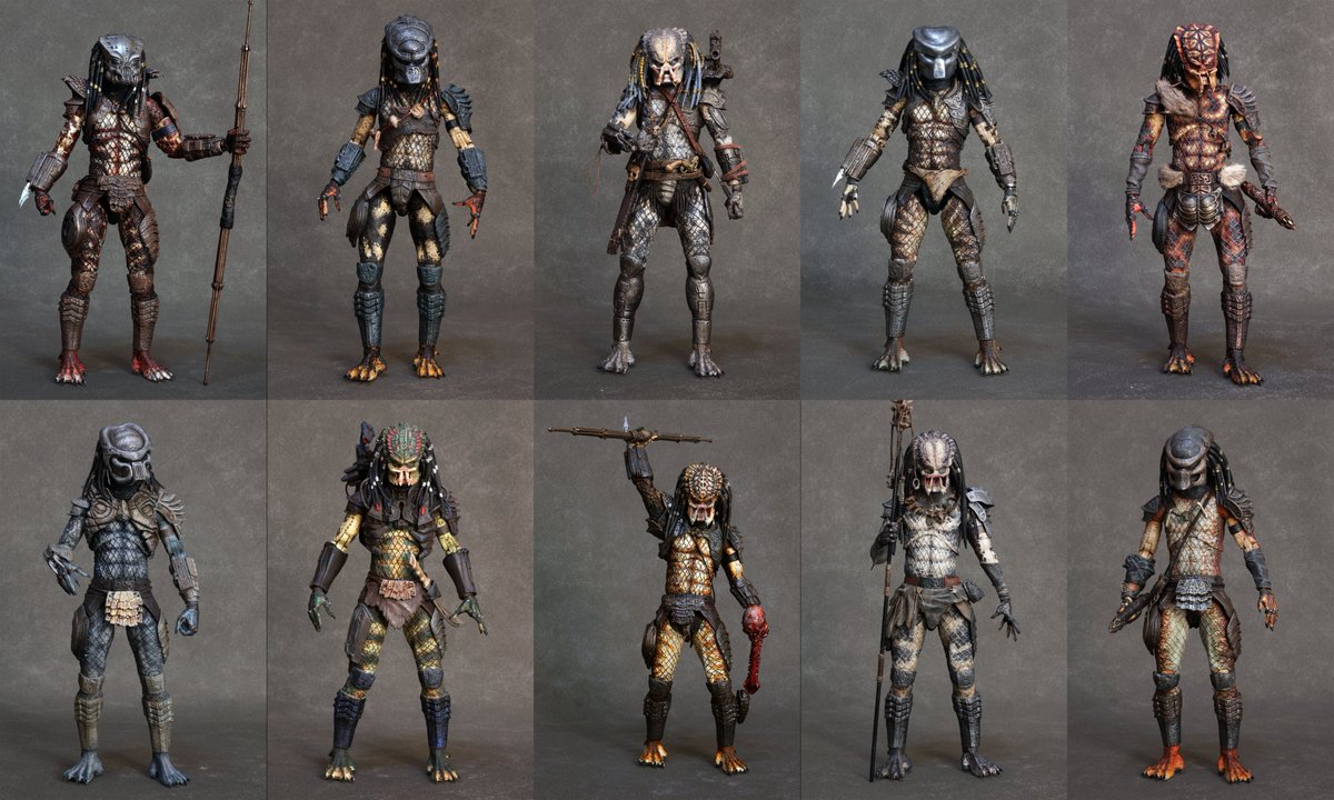 JccToys's tweet image. Scout predator Boar predator Elder predator Lost predator Warrior predator Stalker predator Guardian predator Shaman predator Snake predator City H unter Predator 

#Repaint #Corection #UltimatePredator #Predator2 #Predator #Predators #ThePredator #AVP #AlienvsPredator #NECA