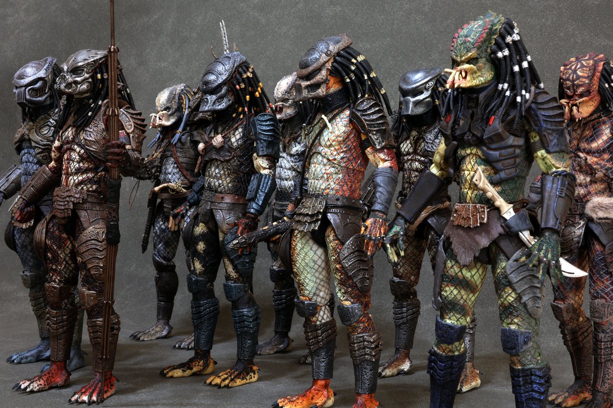 JccToys's tweet image. Scout predator Boar predator Elder predator Lost predator Warrior predator Stalker predator Guardian predator Shaman predator Snake predator City H unter Predator 

#Repaint #Corection #UltimatePredator #Predator2 #Predator #Predators #ThePredator #AVP #AlienvsPredator #NECA