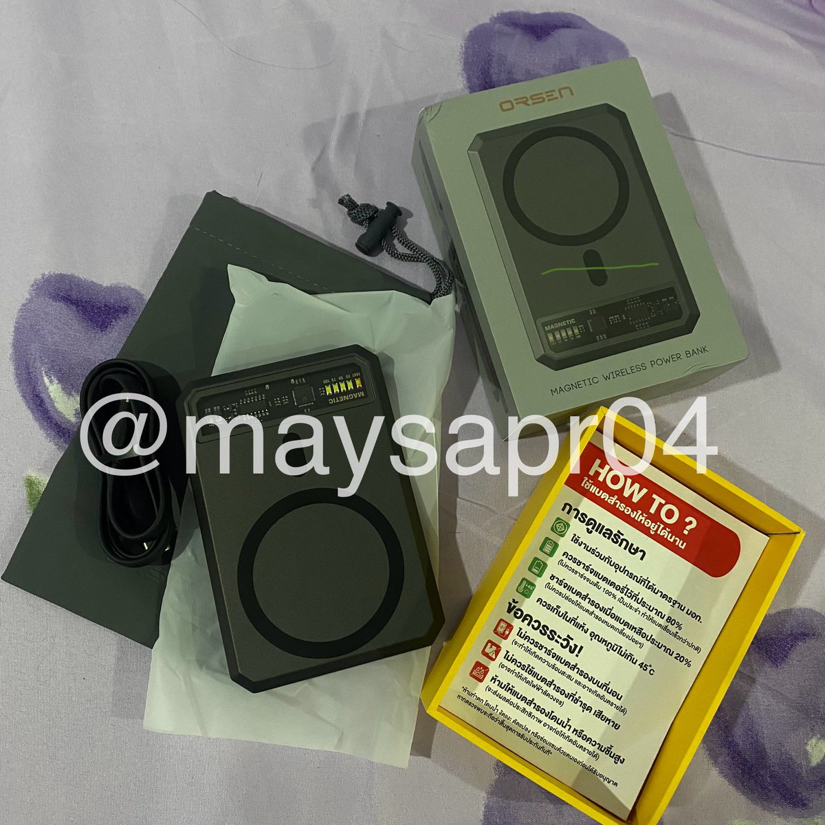 mjayaa04's tweet photo. ส่งต่อพาวเวอร์แบงค์ eloop magsafe EW54
10,000 mAh
📌750฿ (from 1,049) ของแท้
ซื้อมาได้1เดือน มีอุปกรณ์ครบ สภาพใหม่มาก ใช้ไม่เกิน10ครั้ง มีประกัน
#ส่งต่อพาวเวอร์แบงค์ #ส่งต่อeloop #powerbank #powerbankeloop #eloopของแท้ #powerbankeloopแท้ #ส่งต่อpowerbank #powerbankmagsafe https://t.co/rPcAUU3gOA