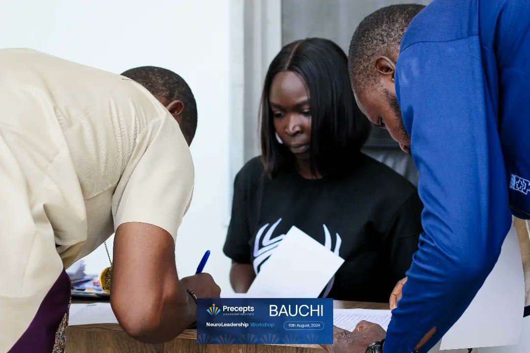 PreceptsLI's tweet photo. NEUROLEADERSHIP WORKSHOP BAUCHI, 10TH AUGUST 2024

Arrival and Registration of participants.

#neuroleadershipworkshop #neuroleadership #leadershipdevelopment #leadershipgrowth #leadershipworkshopbauchi https://t.co/4X9r8eCf0T