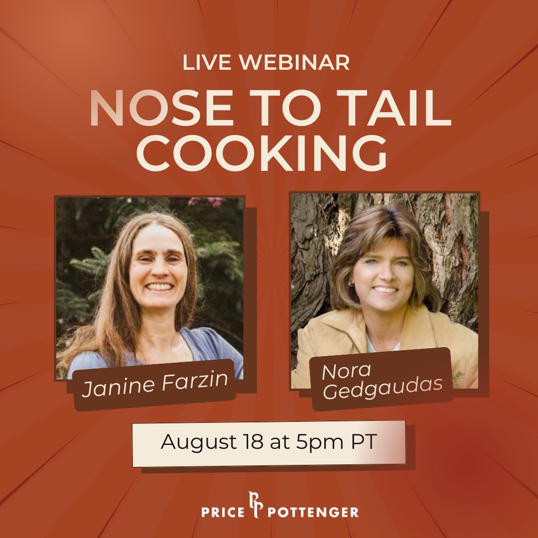 Curious about cooking #OrganMeats ? Join our webinar on August 18, 5 PM PT. Learn from Janine Farzin about their health benefits, recipes, and cooking tips. 🔗RSVP here!  hubs.ly/Q02KSFRK0
#AncestralDiet  #PricePottenger