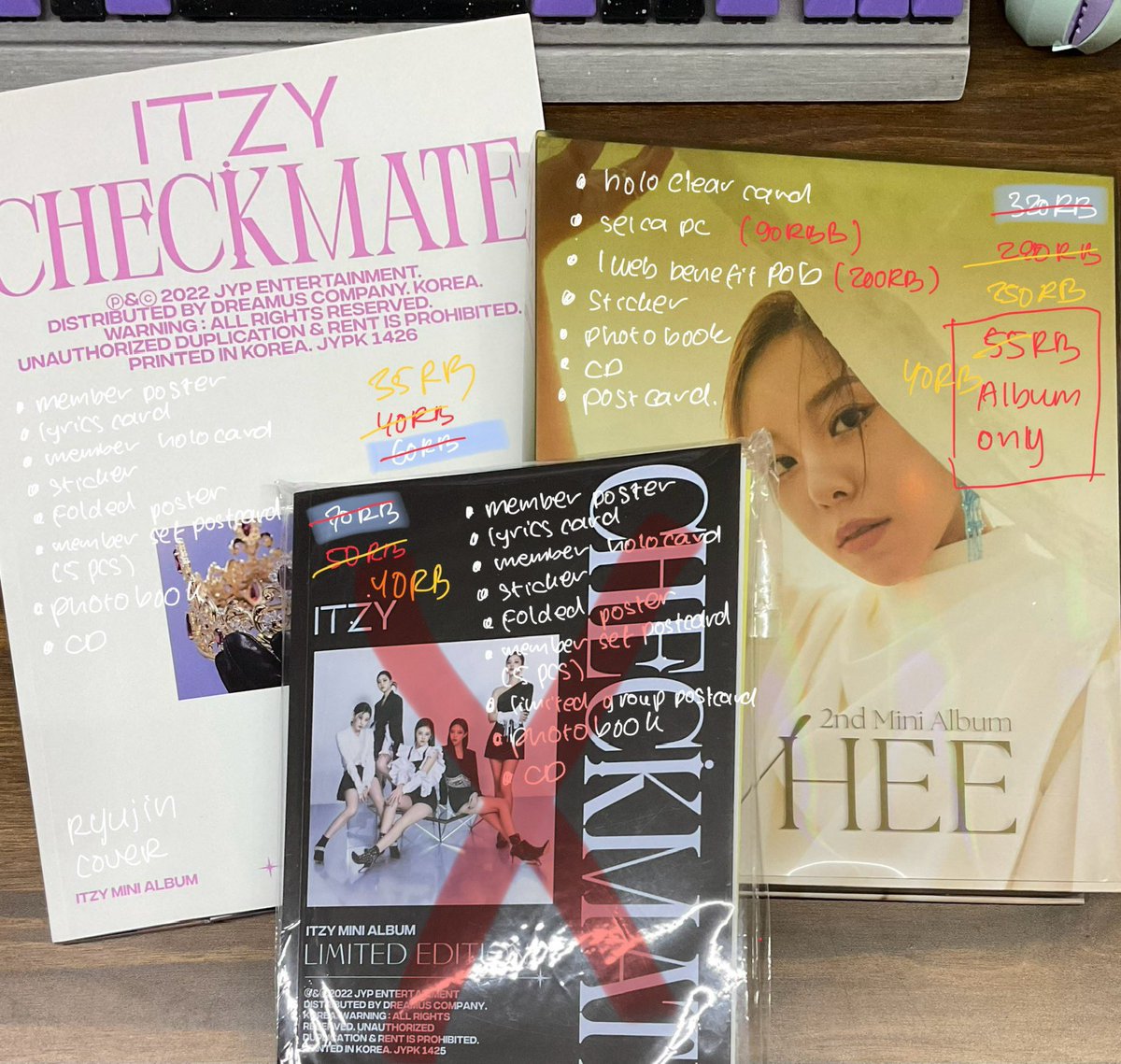 ga_cry_pea's tweet photo. HELP RT &amp; like 🙏
WTS IN RUSH
straykids skz itzy wheein enhypen album only
✅ incl all
✅ price on pic
✅ 🍊vid
🖇️ christmas evel standard checkmate ryujin whee crazy in love dimension dilemma noeasy maxident oddinary leeknow seungmin jay sunghoon felix hyunjin ryujin chan jake https://t.co/J3OSBRPnBA