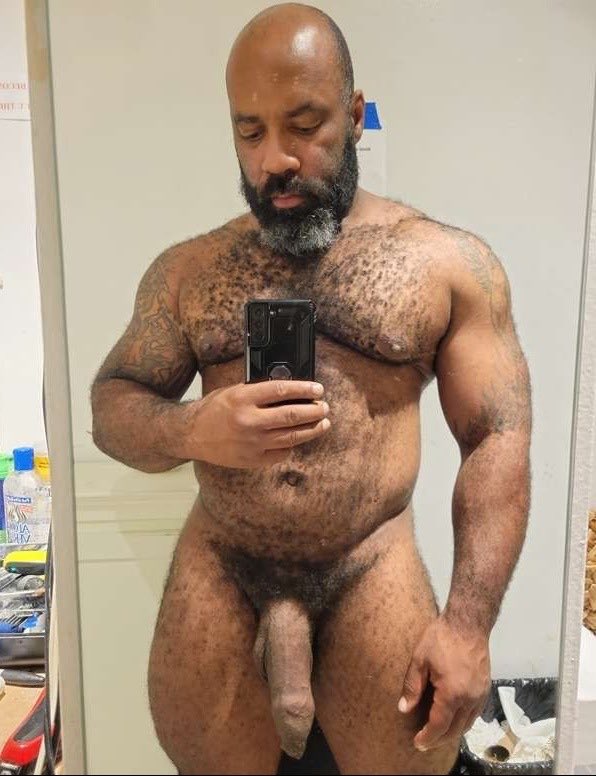 Ok ladies. Would you let this mountain of a man ravish you body and holes? Fill up your baby making hole with his black seed? Feel his hairy body against your smooth white skin? Make those deep animalistic love making grunts as his dick explores deep inside your body?