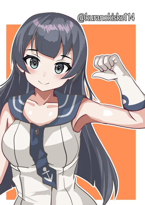 阿賀野姉はだらしなくなんかねぇ～#艦これ版深夜の真剣お絵描き60分一本勝負 #艦これ版真剣お絵描き60分一本勝負_20240811 