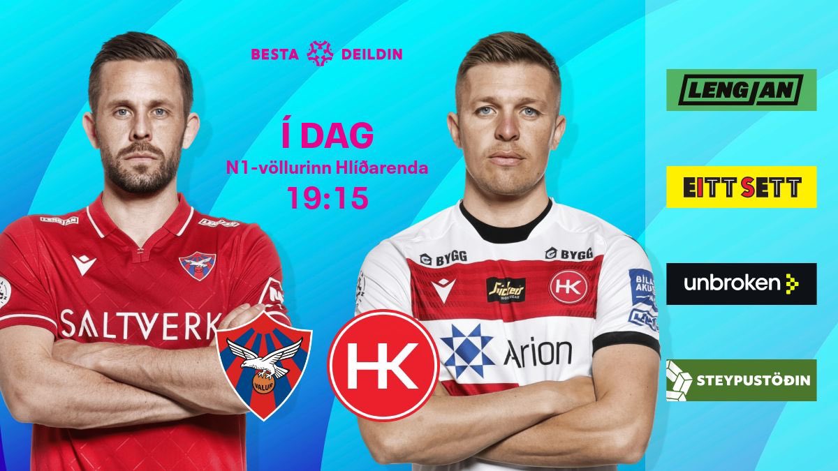 Valur fær HK í heimsókn á Hlíðarenda🔥

📌 N1-völlurinn Hlíðarenda
⏲️ 19:15
⚽️ <a href="/Valurfotbolti/">ValurFotbolti</a> 🆚 <a href="/hkkopavogur/">HK</a> 
🎟️ Miðasala á stubb.is