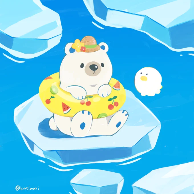 #新しいプロフィール画像 #しろくま 夏っぽいのにしました